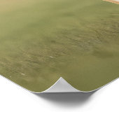 Antelope Jackrabbit stehend auf Gras Poster (Ecke)