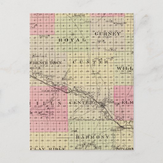 Antelope Landkreis, Nebraska Postkarte (Vorderseite)