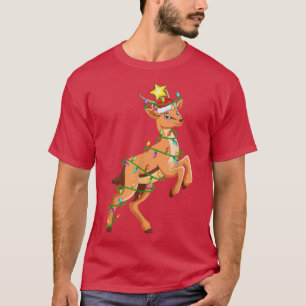 Antelope Lighting Xmas Tree Matching Antelope Chri T-Shirt