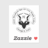 Antelope Name Rücksendeadresse Classic Round Stick Aufkleber (Blatt)