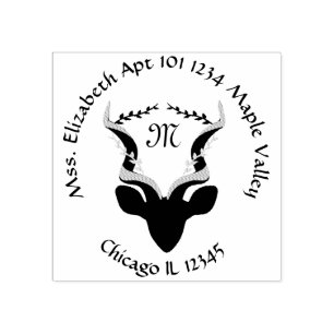 Antelope Name Rücksendeadresse  Gummistempel