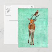 ANTELOPE & OWL Postkarte (Vorne/Hinten)