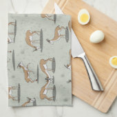 Antelope Pattern Geschirrtuch (Viertel Falte)