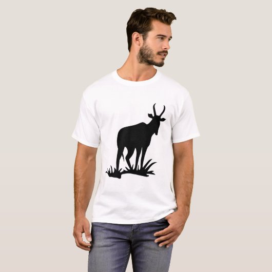 Antelope-Silhouette T-Shirt (Vorne ganz)