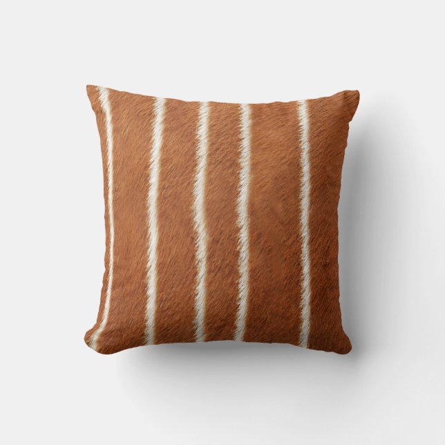 Antelope Stripes Pattern Kissen (Vorderseite)