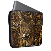 Antelope Wood Effect genannt Ken Laptopschutzhülle (Vorne Rechts)