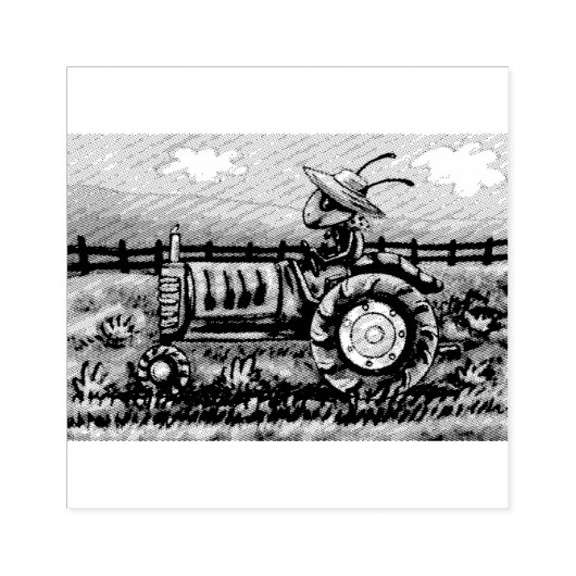 ANTENLANDWIRTSCHAFT, TRACTOR RUBBER BRIEFMARKE GUMMISTEMPEL (Prägung)
