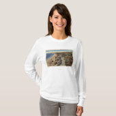 Antenne der Kristallbucht T-Shirt (Vorne ganz)