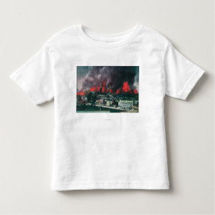 Antenne der Stadt in Flammen während Feuers 1906 Kleinkind T-shirt