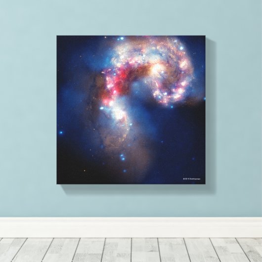 Antenne: Eine galaktische Spektakel Leinwanddruck (Insitu (Holzboden))