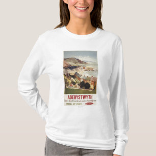 Antenne Küsten-des britischen Eisenbahn-Plakats T-Shirt