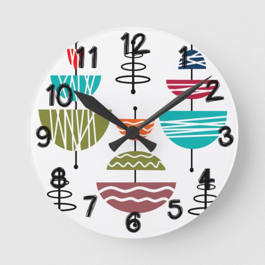 Antenne Runde Wanduhr (Vorderseite)