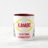 Antenne und Rufzeichen des Amateurfunkbetriebs Tasse (Zentrum)
