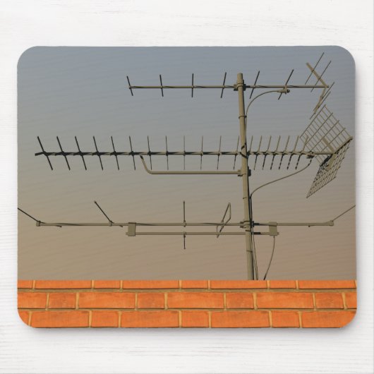 Antenne von altertümlichem Tv Mousepad (Vorne)