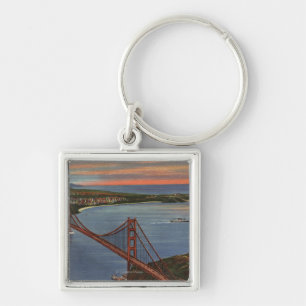 Antenne von Golden gate bridge u. von Schlüsselanhänger