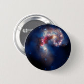 Antennen-Galaxie-bunte Zusammensetzung Button (Vorne & Hinten)