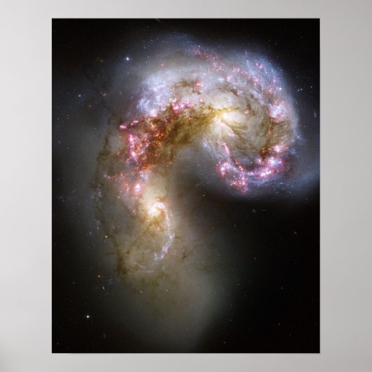 Antennen-Galaxien Poster (Vorne)