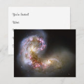 AntennenGalaxien Einladung (Vorne/Hinten)