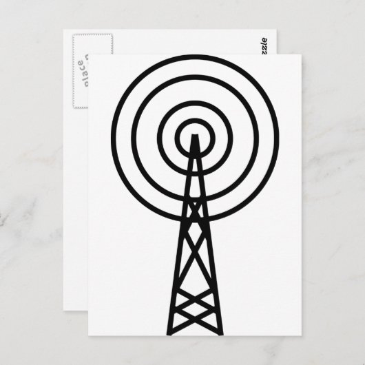 Antennensichtzeichen Postkarte (Vorne/Hinten)