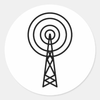 Antennensichtzeichen Runder Aufkleber