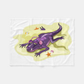 Anteosaurus Sonnenbaden mit Kopfhörern. Fleecedecke (Vorderseite (Horizontal))