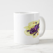 Anteosaurus Sonnenbaden mit Kopfhörern. Jumbo-Tasse (Vorderseite Rechts)