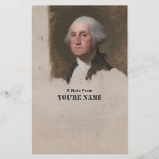 Anthaeneum George Washington 1. US-Präsident Briefpapier (Vorderseite)