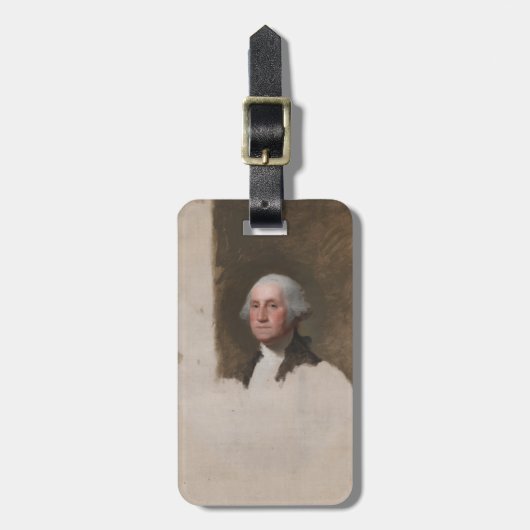 Anthaeneum George Washington 1. US-Präsident Gepäckanhänger (Vorderseite vertikal)