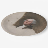 Anthaeneum George Washington 1. US-Präsident Pappteller (Schrägansicht)