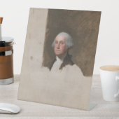 Anthaeneum George Washington 1. US-Präsident Sockelschild (In Situ)