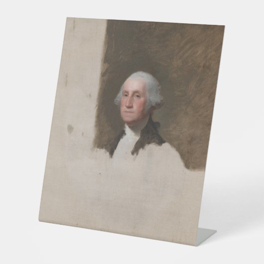 Anthaeneum George Washington 1. US-Präsident Sockelschild (Vorderseite)