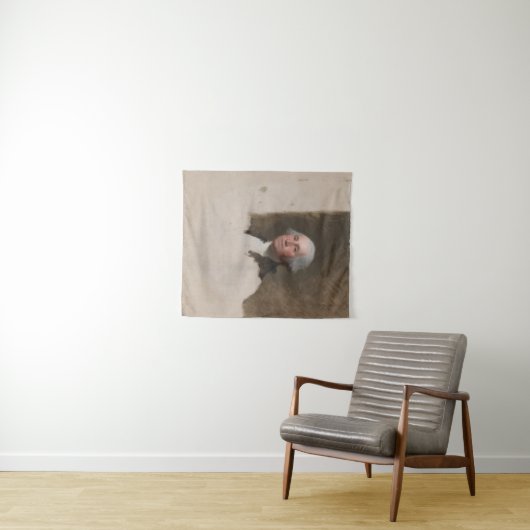 Anthaeneum George Washington 1. US-Präsident Wandteppich (Beispiel (Horizontal))