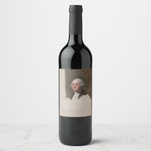 Anthaeneum George Washington 1. US-Präsident Weinetikett (Vorderseite)