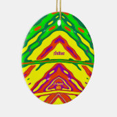 ANTHEA ~ 3D CHRISTMAS Red Green Yellow 2025 ~ Keramik Ornament (Rechts)