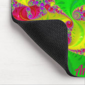 ANTHEA ~ Zany Hot Cerves, Gelb, Rot und Grün Mousepad (Ecke)