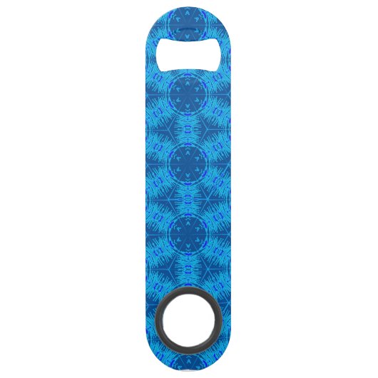 Anthere-Faden-elektrischer blauer Speedflaschenöffner (Rückseite)