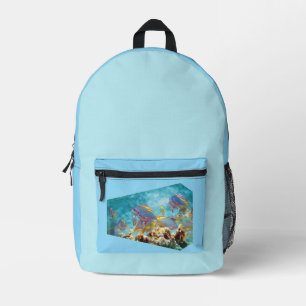 Anthias fish at coral reef - fotografische Gestalt Bedruckter Rucksack