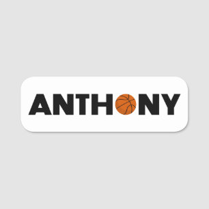 Anthony Basketball Name Tag Namensschild