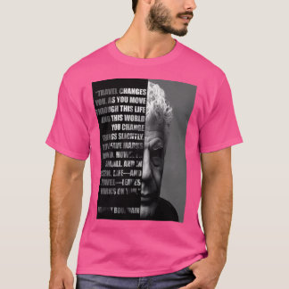 Anthony Bourdain Motivierend Zitat über Travelli T-Shirt