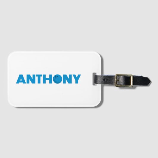 Anthony Bowling Gepäckanhänger (Vorderseite (Horizontal))