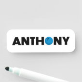 Anthony Bowling Namensschild (Beispiel)