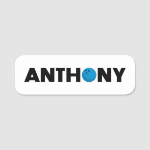 Anthony Bowling Namensschild
