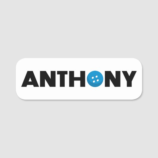 Anthony Button name tag (Vorderseite)