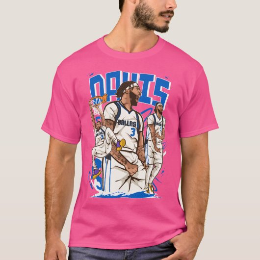 Anthony Davis Dallas Cartoon Active T-Shirt (Vorderseite)