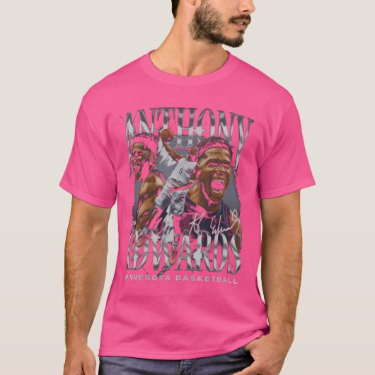 Anthony Edwards Minnesota Vintag T-Shirt (Vorderseite)