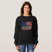 Anthony First Name Shirt Anthony Name American Fla (Vorne ganz)