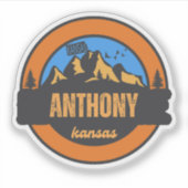 Anthony, Kansas Aufkleber (Vorderseite)