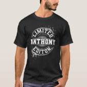 ANTHONY Limited Edition Funny Personalisiert Name T-Shirt (Vorderseite)