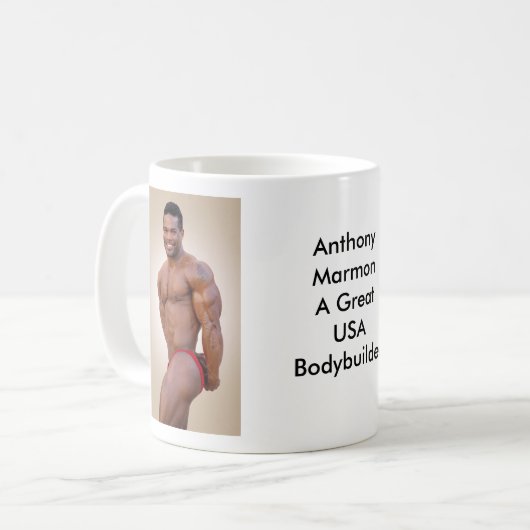 Anthony Marmon ein großer USA-Bodybuilder… Kaffeetasse (Vorderseite Links)