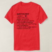 Anthony Name Definition Anthony Meaning Anthony Na T-Shirt (Design vorne)